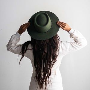 Premium Felt Hat - Olive Green - Fair trade, new with tags, Equal Uprise